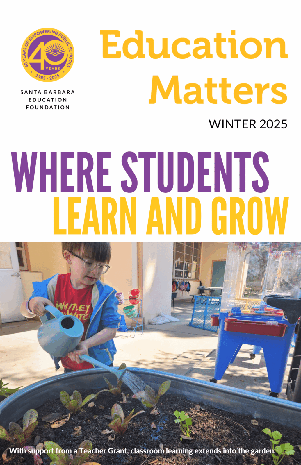Winter 2025 Cover SBEF Winter 2025 Cover Education Matters
