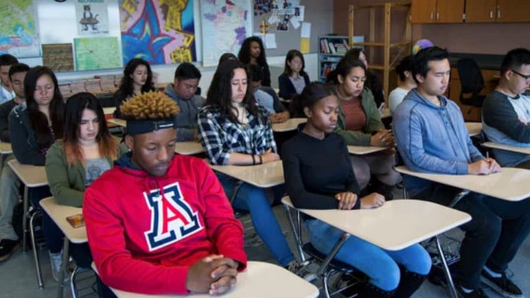 SBEF Fiscally Sponsored Kind Mind Program photograph of young students smiling