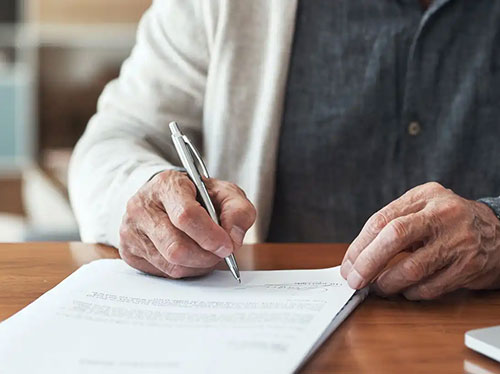 signing documents