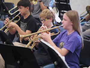 summer band camp students