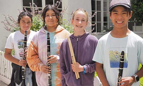 NickRailSummerCamp-band-4students SBEF- Nick Rail Summer Camp band students