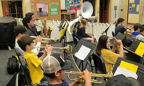NickRailSummerCamp-band-students SBEF- Nick Rail Summer Camp band students