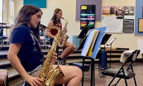 NickRailSummerCamp-students SBEF- Nick Rail Summer Camp band students