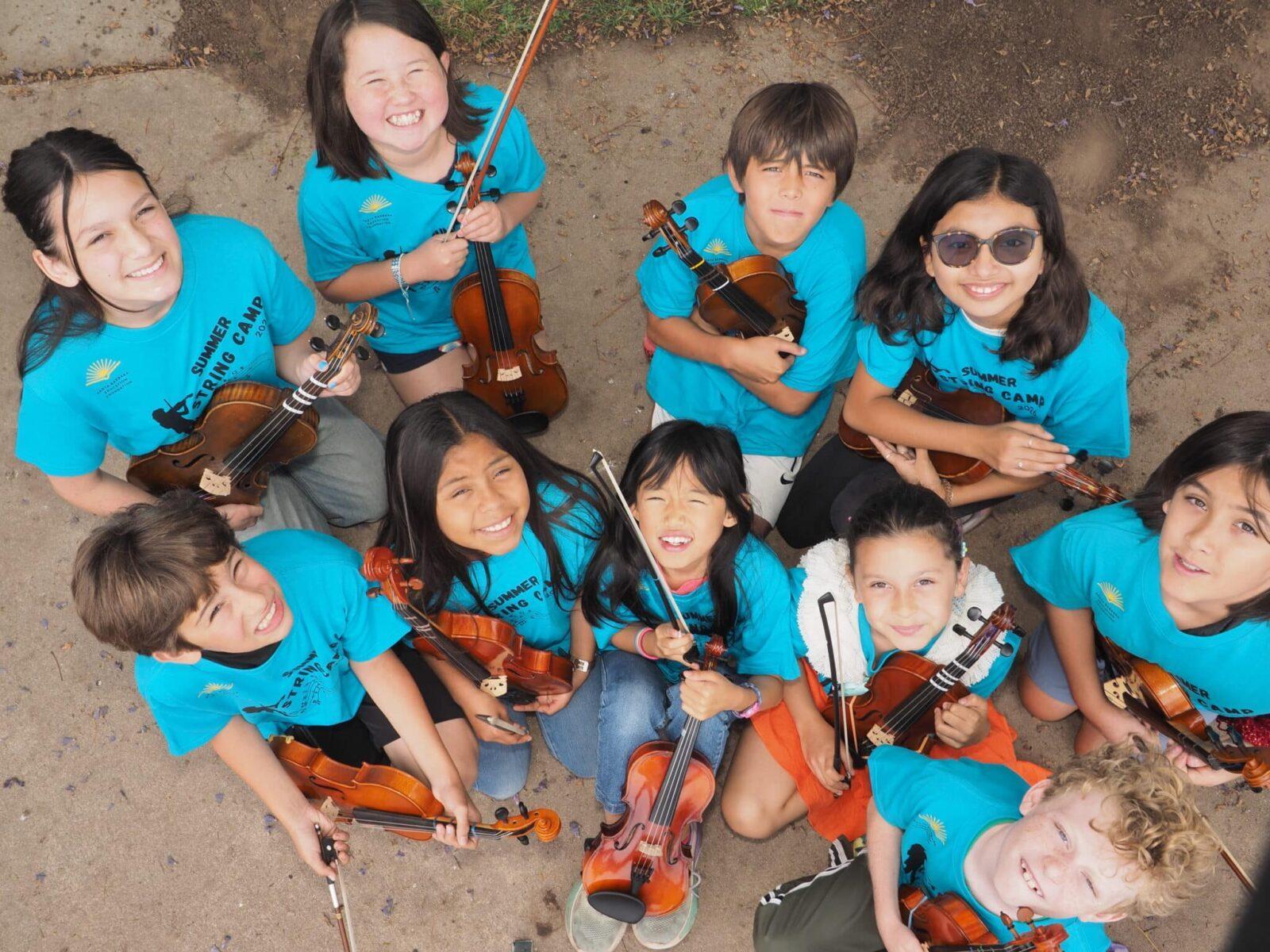 string camp participants